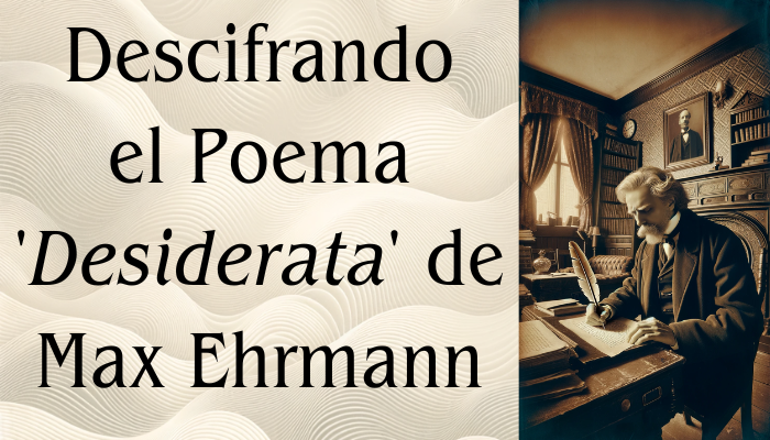 EL PODER MOTIVACIONAL DEL POEMA «DESIDERATA» DE MAX EHRMANN