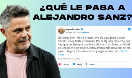 ¿Qué le pasa a Alejandro Sanz?
